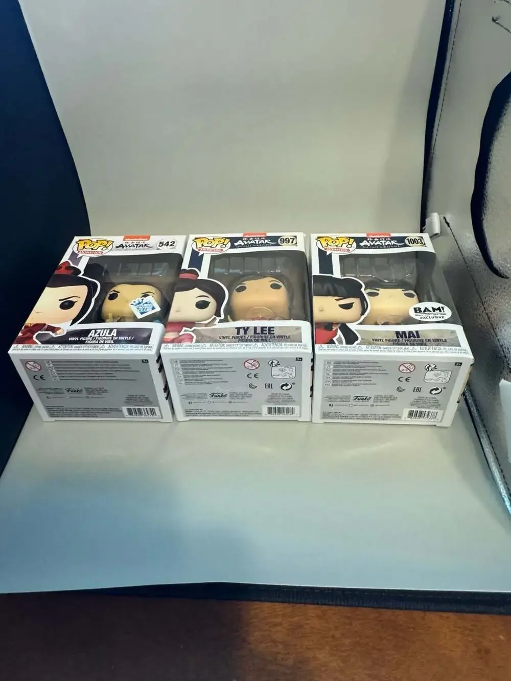 Funko Pop! Animation Avatar: The Last Airbender Azula #542, Ty Lee #997, and Mai